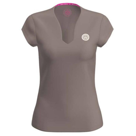 Camiseta Bidi Badu Spectrum V-Neck Marron Mujer
