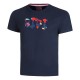 Camiseta Bidi Badu Wild Arts Chill Azul Oscuro Rojo Mix