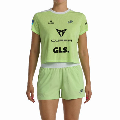 Camiseta Bullpadel Bea Gonzalez Premier Padel Bilma Verde Manzana