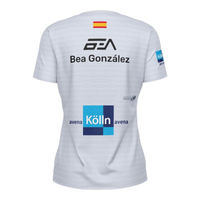 Camiseta Bullpadel Bea Gonzalez Premier Padel Oimbra Gris Azulado