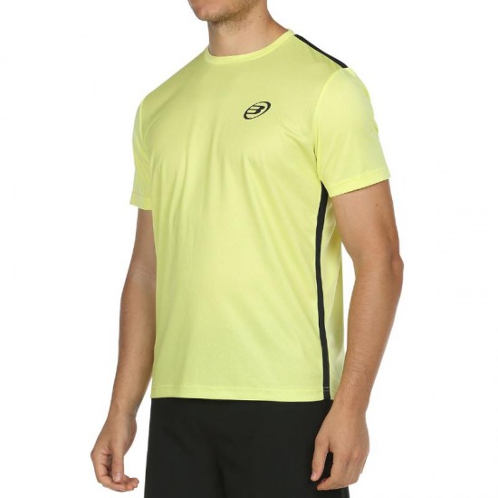 Camiseta Bullpadel Caucasi Amarillo Limon Fluor