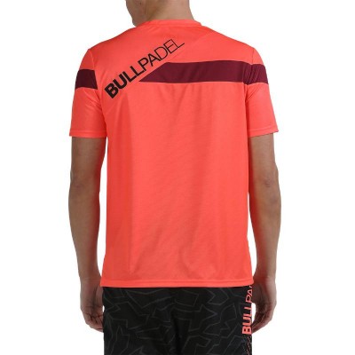 Camiseta Bullpadel Cojin Coral Fluor