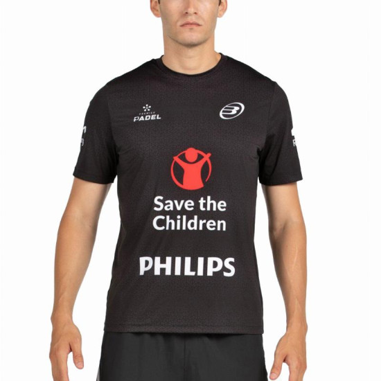 Camiseta Bullpadel Di Nenno Mofero Premier Padel Negro