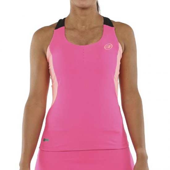 Camiseta Bullpadel Eure Rosa Fluor