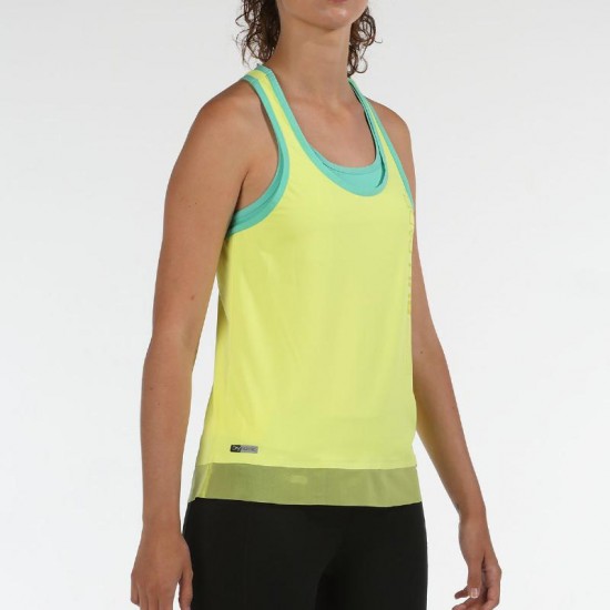 Camiseta Bullpadel Eusebe Amarillo Limon Fluor