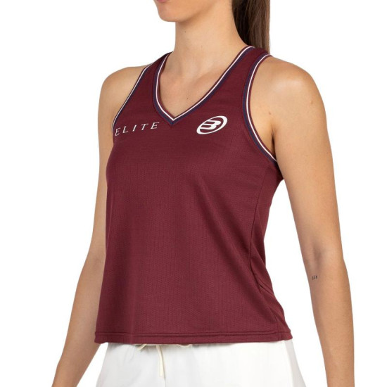 Camiseta Bullpadel Gemma Triay 25I Vino Burdeos