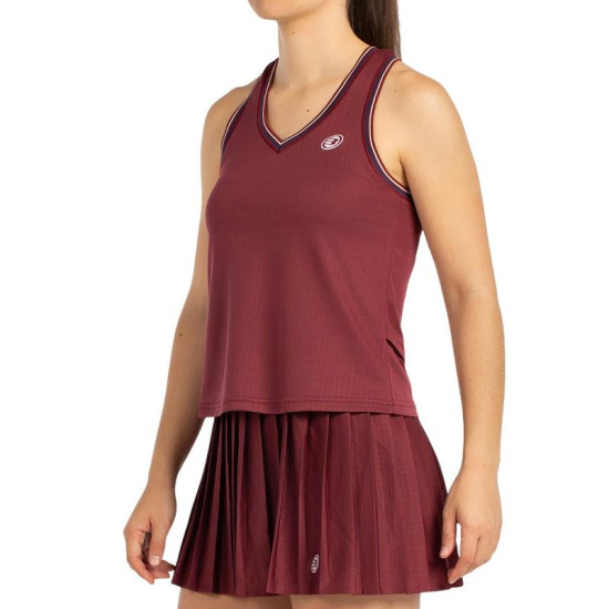Camiseta Bullpadel Gemma Triay Aza Vino Burdeos