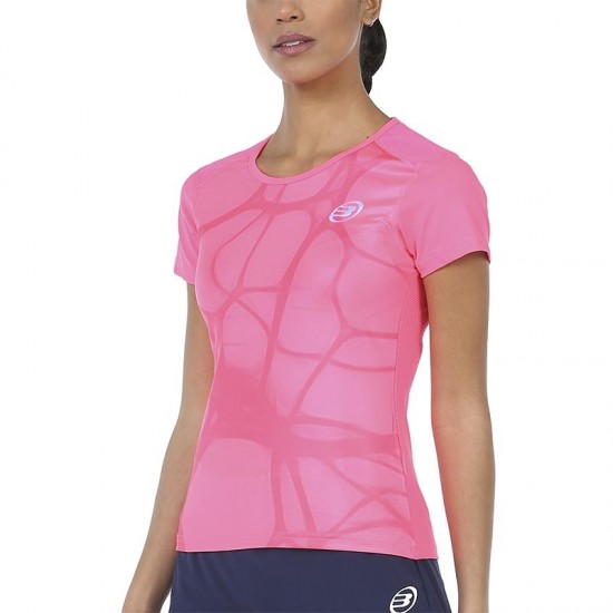 Camiseta Bullpadel Imperia Rosa Fluor