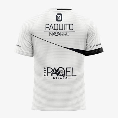 Camiseta Bullpadel Paquito Navarro Linde Blanco 2022