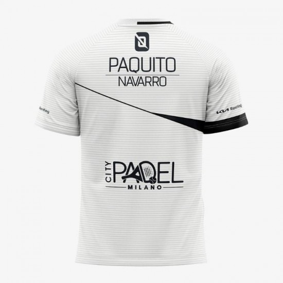 Camiseta Bullpadel Paquito Navarro Linde Blanco 2022