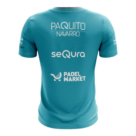 Camiseta Bullpadel Paquito Navarro Premier Padel Meira Turquesa