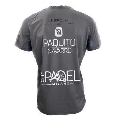 Camiseta Bullpadel Paquito Navarro WPT Odeon Negro Junior