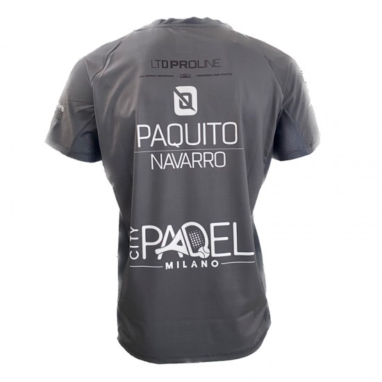 Camiseta Bullpadel Paquito Navarro WPT Odeon Negro Junior