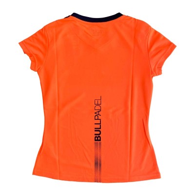 Camiseta Bullpadel Pepifita Naranja Fluor