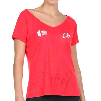 Camiseta Bullpadel Rapolan Carmesi Fluor