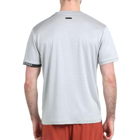 Camiseta Bullpadel Useme Gris Perla Bicolor