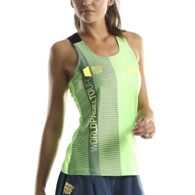 Camiseta Bullpadel WPT Taruna Verde Fluor