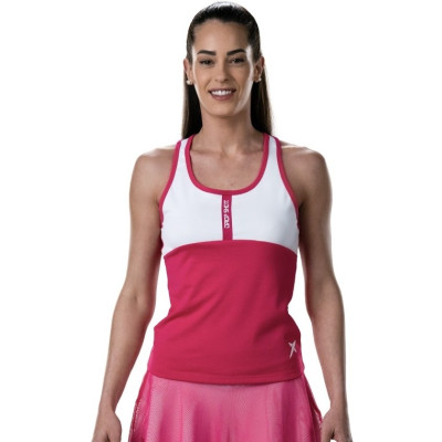 Camiseta Drop Shot Sol Azalea Rosa Blanco