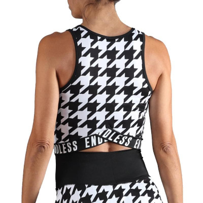 Camiseta Endless Chill Negro Houndstooth