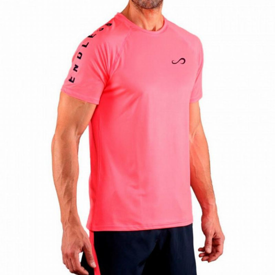 Camiseta Endless Feisty Iconic Coral Brillante