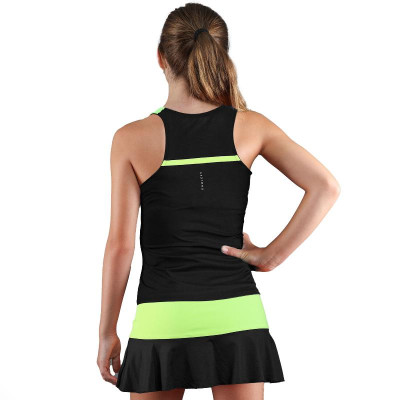 Camiseta Endless Lace Negro Verde Junior