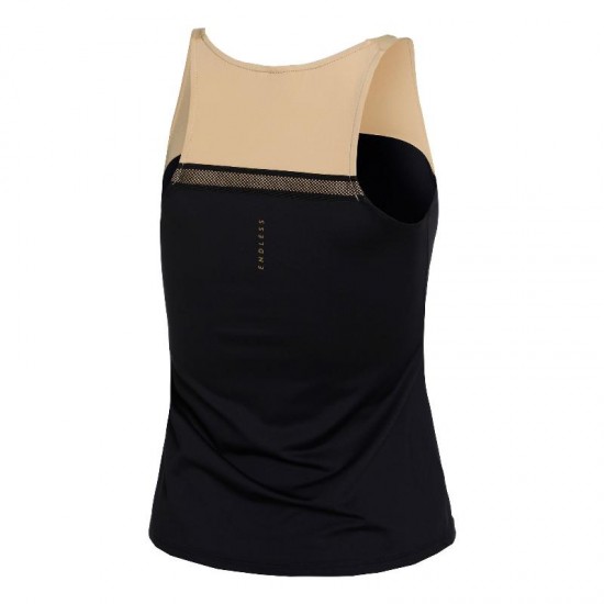 Camiseta Endless Lux Ribbon Negro Oro