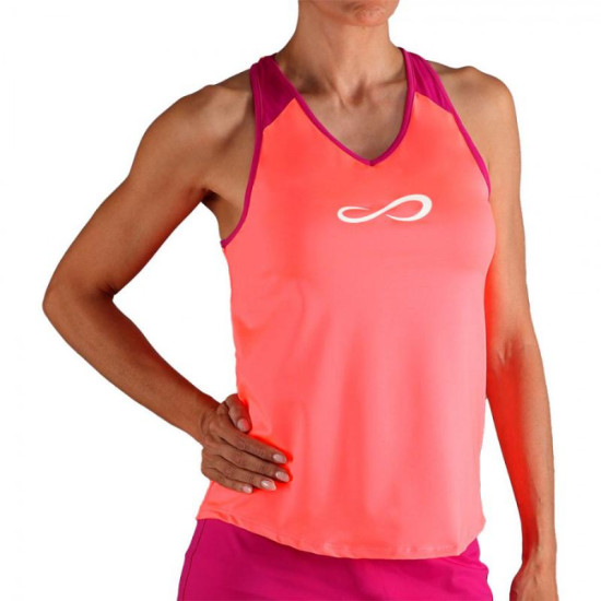 Camiseta Endless Speed V Coral Brillante