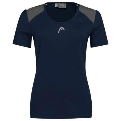 Camiseta Head Club 22 Tech Azul Marino Mujer