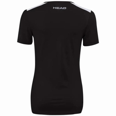 Camiseta Head Club 22 Tech Negro Mujer