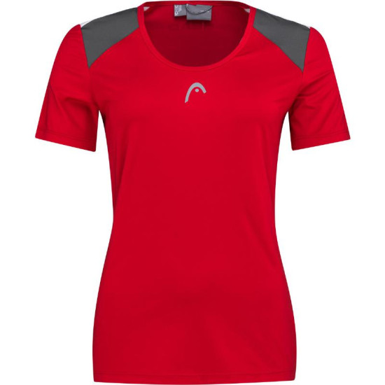 Camiseta Head Club 22 Tech Rojo Mujer