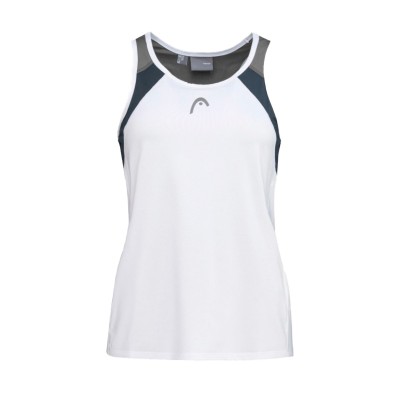 Camiseta Head Club 22 Top Blanco Marino Mujer