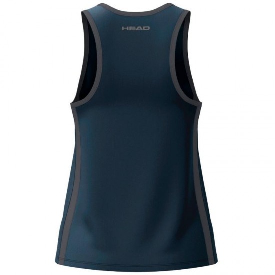 Camiseta Head Club 25 Tech Azul Marino Mujer