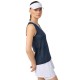 Camiseta Head Performance Azul Marino Plata Mujer