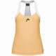 Camiseta Head Play Tech Amarillo Mujer