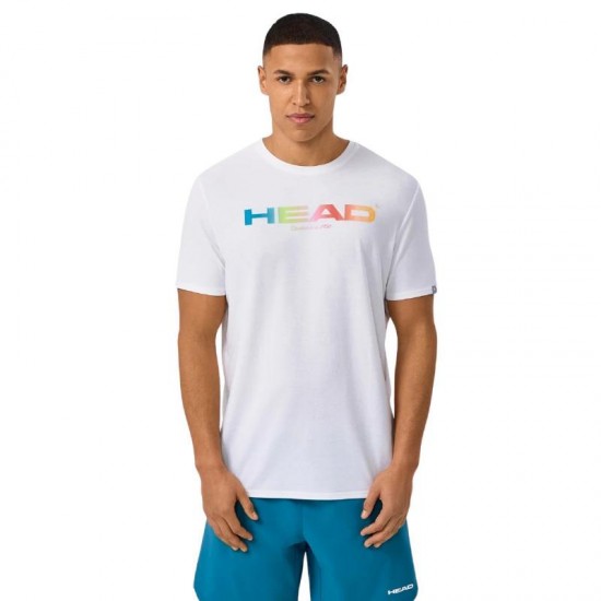 Camiseta Head Rainbow Blanco
