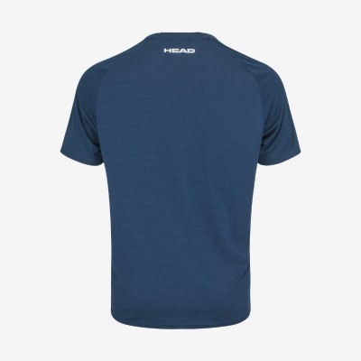 Camiseta Head Topspin Azul Oscuro Naranja