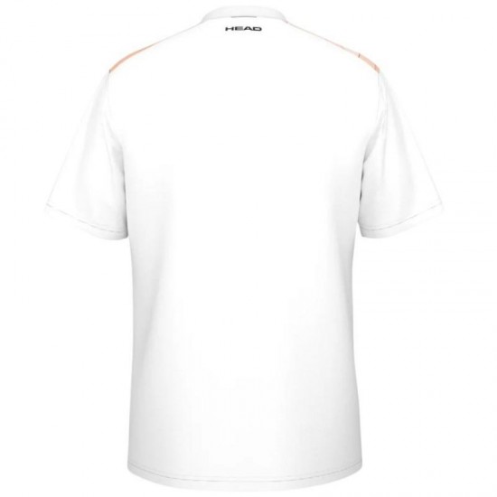 Camiseta Head Topspin Naranja Print