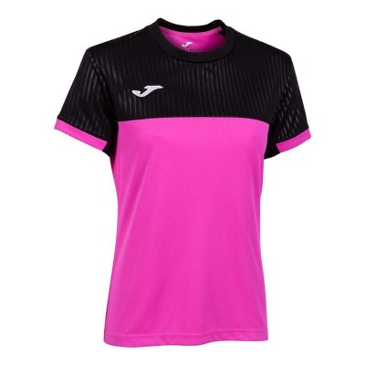 Camiseta Joma Montreal Rosa Negro Mujer