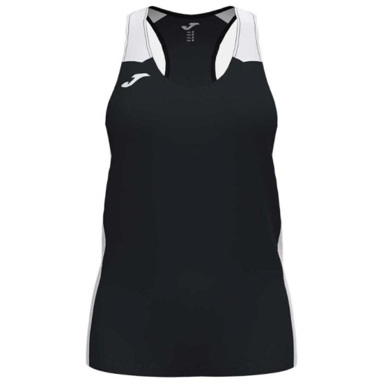Camiseta Joma Record II Negro Blanco Mujer