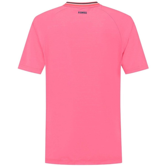 Camiseta Kswiss Hypercourt Melange 3 Rosa