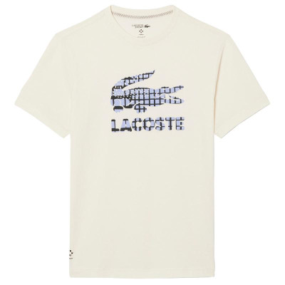 Camiseta Lacoste Daniil Medvedev Tenis Blanco Roto