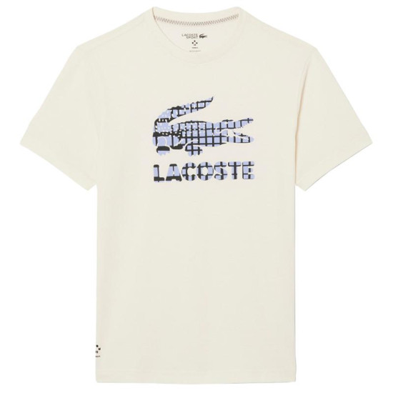 Camiseta Lacoste Daniil Medvedev Tenis Blanco Roto