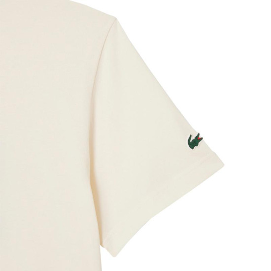 Camiseta Lacoste Daniil Medvedev Tenis Blanco Roto