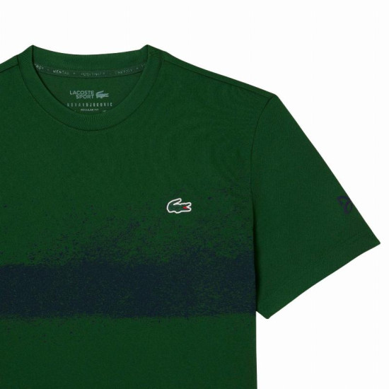 Camiseta Lacoste Novak Djokovic Verde Azul Marino