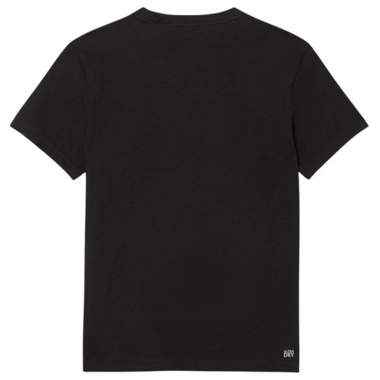 Camiseta Lacoste Sport Negro Kaki