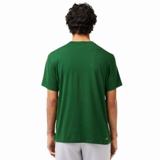 Camiseta Lacoste Sport Regular Fit Verde Oscuro