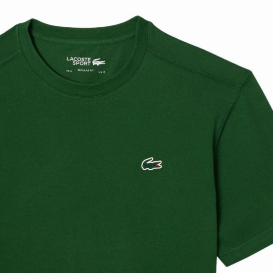 Camiseta Lacoste Sport Regular Fit Verde Oscuro