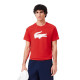 Camiseta Lacoste Sport Rojo Blanco