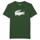 Camiseta Lacoste Sport Transpirable Verde Blanco