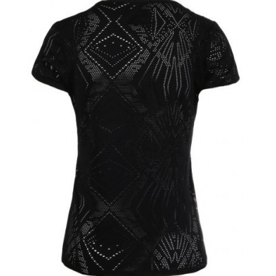 Camiseta Lotto Tee T3483 Negro Estampado